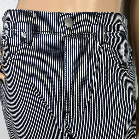 NEW BLDWN STRIPED HIGH-WAIST SKINNY JEANS - Picture 3 of 6